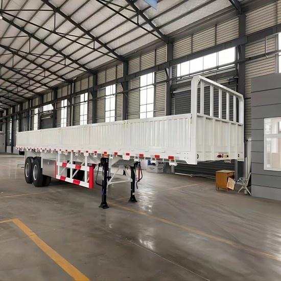 CIMC 40FT 2 Axles 7.5T tare weight 12.4*2.48m payload 40T JOST brand Two-speed manual operating landing gear fence Semi Trailer