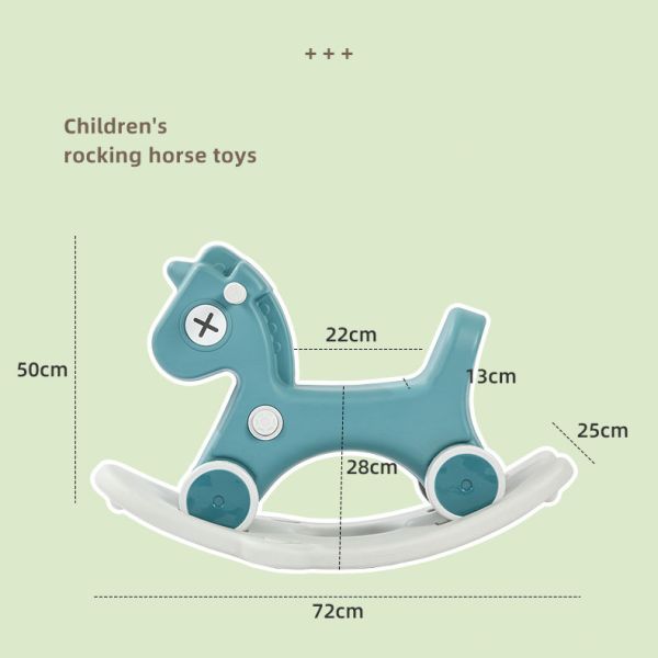 Fun and Safe Rocking Horse Roller Coaster for Baby PVC Material Perfect Birthday Gift