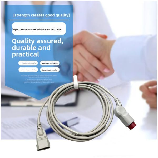 Compatible with M1567A M1568A 12Pin PVB 5pin Transducer Adapter IBP Cable 3.5m  Pressure Transducers