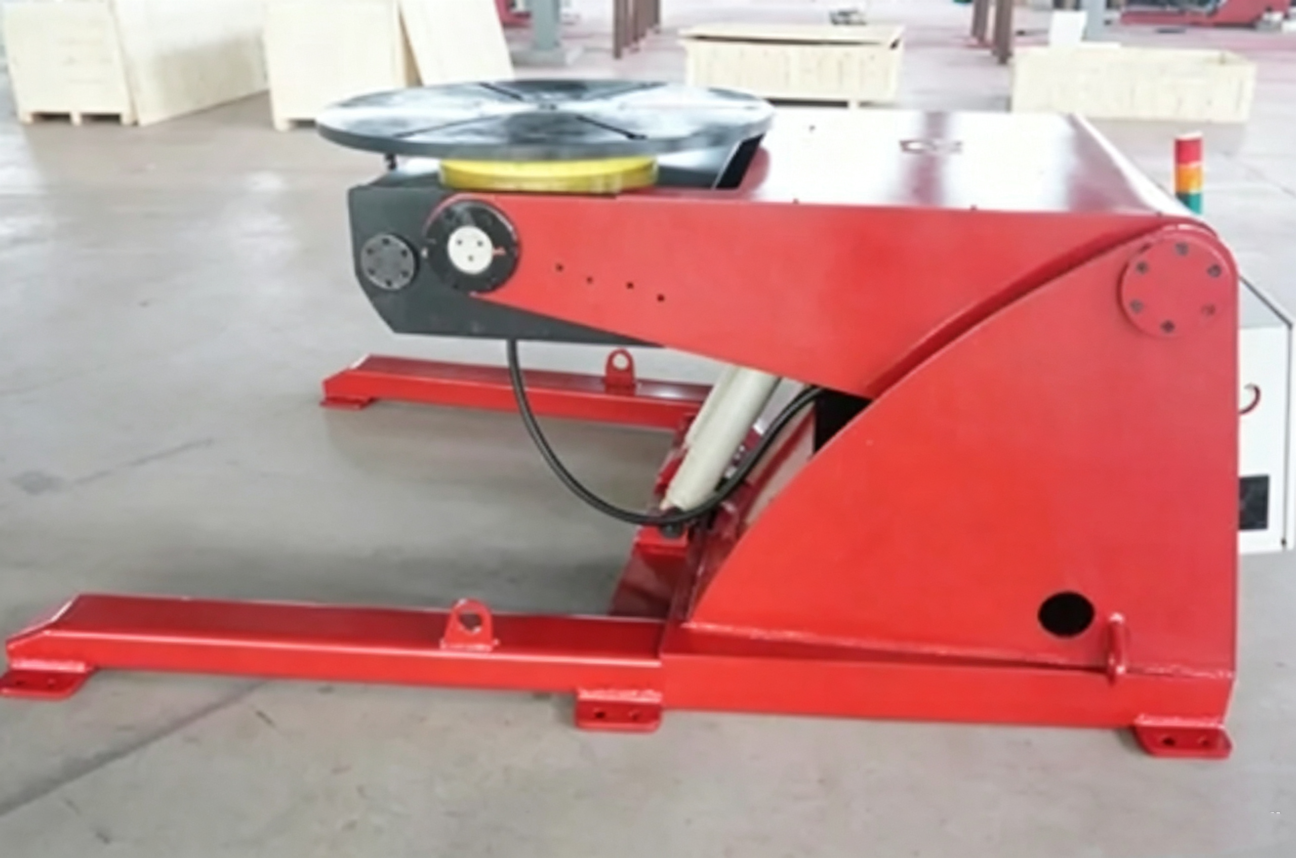 1 Ton Hydraulic Tilting Welding Positioner for Vessel Component Fabrication