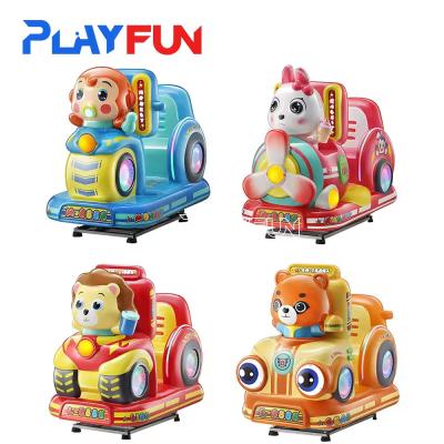 Playfun Moeda Operado Ride Kiddie Jogo de diversão Rocking de crianças Mp5 Rocking Back e Forst Swing Machine