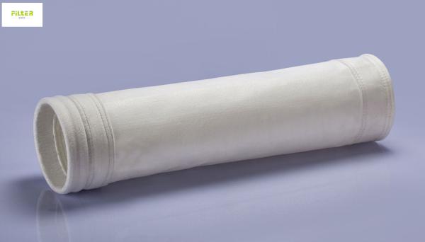 saco de filtro industrial do poliéster de 500g 550GSM para plantas do cimento