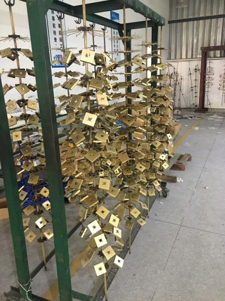 O tubo de aço inoxidável da tubulação das câmaras do dobro da grande capacidade parte a máquina Titanium do chapeamento do vácuo PVD do ouro