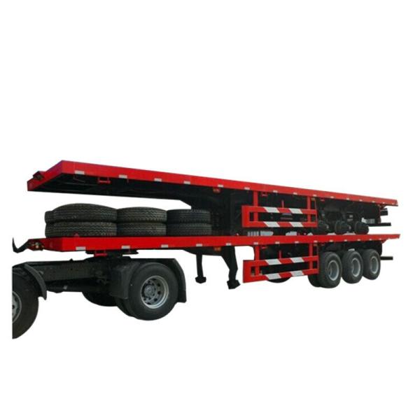 Flatbe  Container Transport Trailer Chassis 40 ton ,60ton,