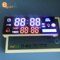Ángulo de visión amplio de la pantalla LED de encargo multicolora para el panel del control timer del horno