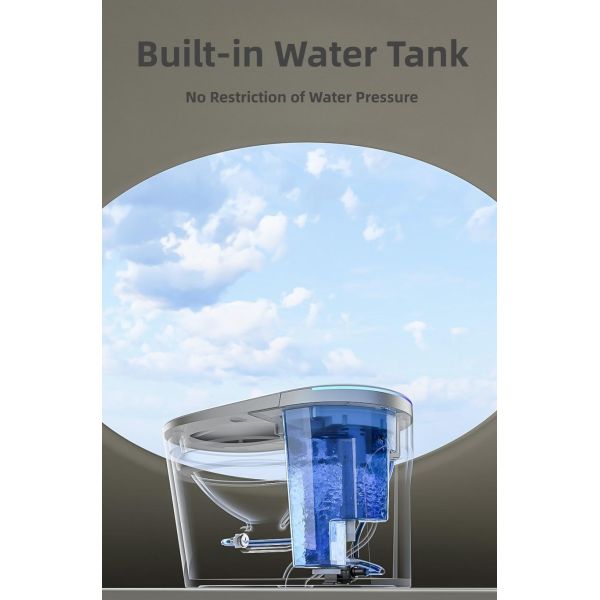 Fashionable Bathroom Toilet Bowl Modern Smart One Piece Toilet Foot Flush