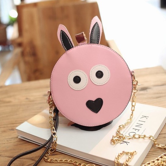 Buns national wind hit the color shoulder bag cute animal chain new women Messenger
