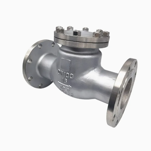 High Temperature Stainless Steel CF8 Flange Connection Swing Check Valve for Industrial Use