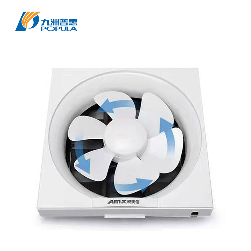 Anti Aging Anti Static Plastic Exhaust Fan With Shutter And Ball Bearing Motor