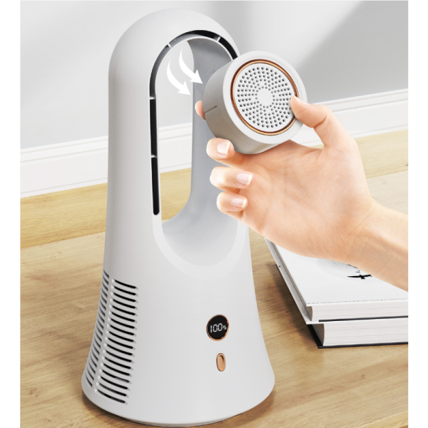 English Operating Language USB Powered Desktop Fan Large Wind Aromatherapy Leafless Fan