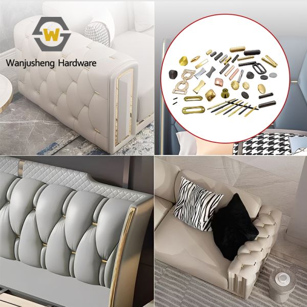 Light Luxury Style Decorative Buckles Tufted Buttons for Upholstered Furniture Hardware Accessories for Sofa and Background Wall