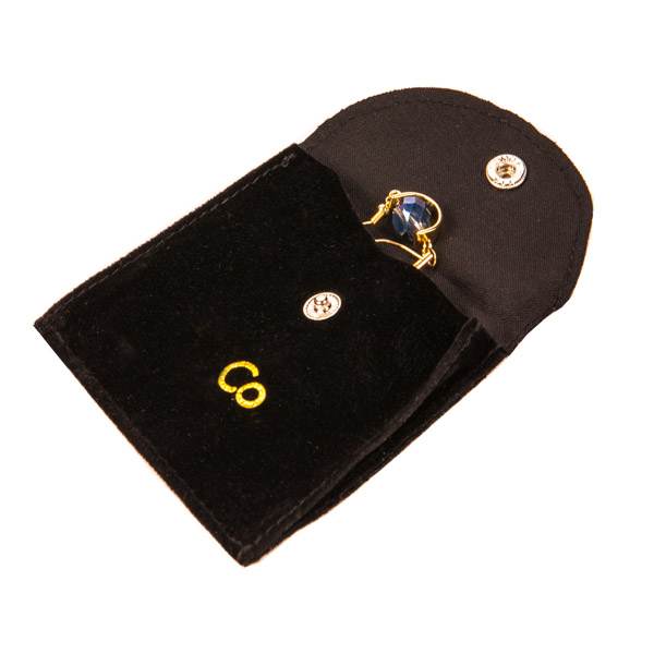 Красочная прочная небольшая таможня сумки ювелирных изделий бархата замши напечатанная с логотипом