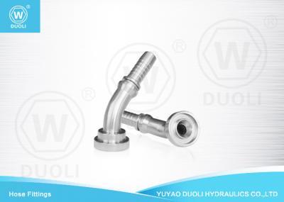 Elbow 45° Hydraulic Hose End Fittings SAE Flange 3000 Psi Code 61 SAE J516-J518