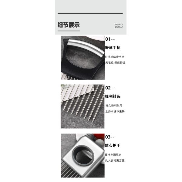 Food Grade Kitchen Gadgets Stainless Steel Meat Tenderizer Tool with Customized Size