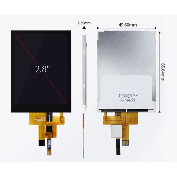 Polcd Custom SPI interface 2.8 inch 240x320 Capacitive Touch Screen ST7789 Drive TFT LCD Display