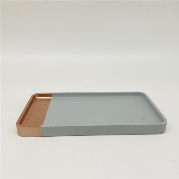 Blue Round Polyresin Bathroom Vanity Sets Bathroom Accessories Toilet Bowl Brush