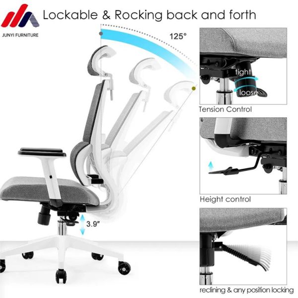 Список Легкий офисный стул Taipan с высокой спиной Алюминиевая рама и эргономичный дизайн