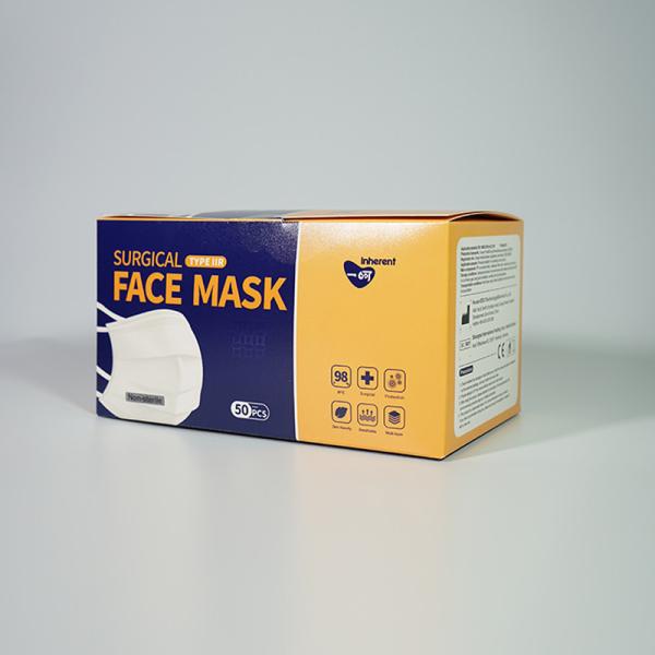 EN 14683:2019+AC:2019 Blue 17.5×9.5cm Disposable Surgical Mask