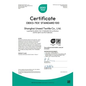 Shanghai Uneed Textile Co.,Ltd Certifications
