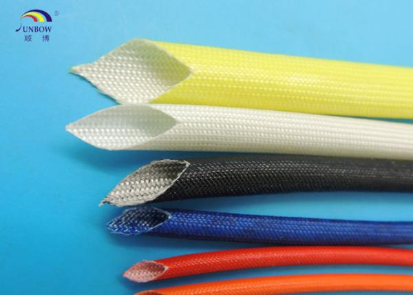 1500V Braided Acrylic Fiberglass Sleeving High Temperature Silicone Sleeve for F Class Motor