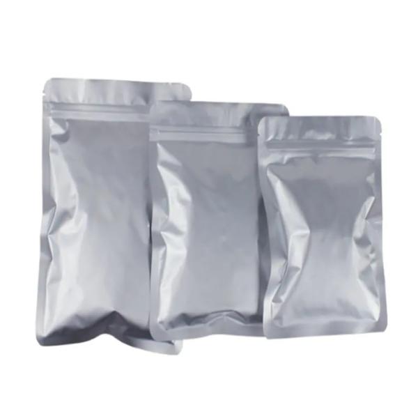 Hotsale Food Grade Resealable Plastic Sealing Zipper Silver Pouch Mylar Zip Lock Packaging Print Custom Aluminum Bag