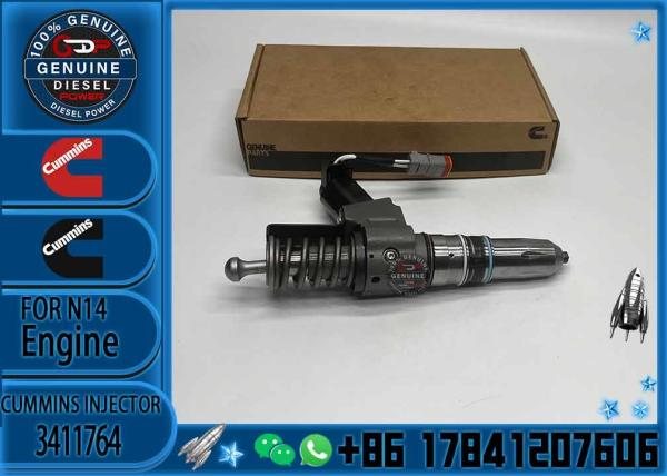Used Cummins N14 Engine Spare Parts Common Rail Injector 3411764 3411767 Diesel Engine Machinery Repair Shops 6 Months W