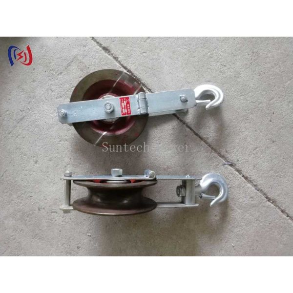 Poleas de tendido de fibra óptica 5KN-20KN, poleas de tendido para transmisión