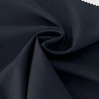 214GSM Recycled Polyester Spandex Fabric Low Elasticity Composite 4 Way Stretch Silk Fabric