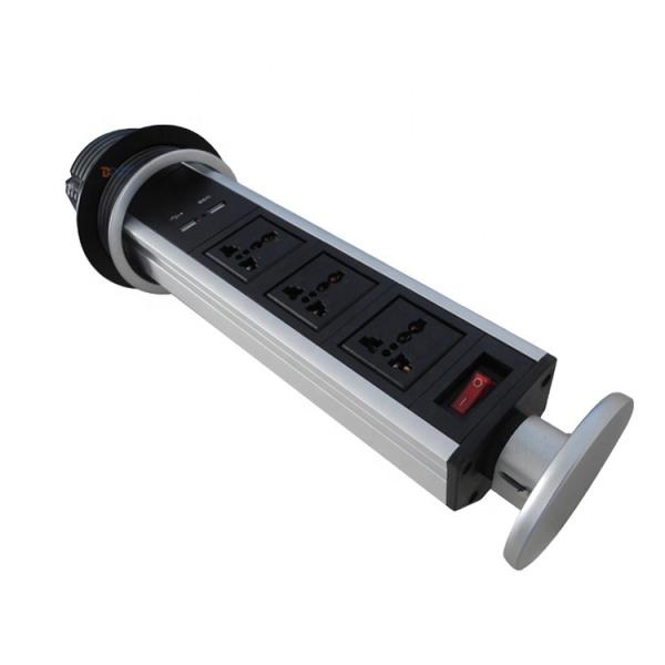 Dual usb charger modular pop up kitchen power socket