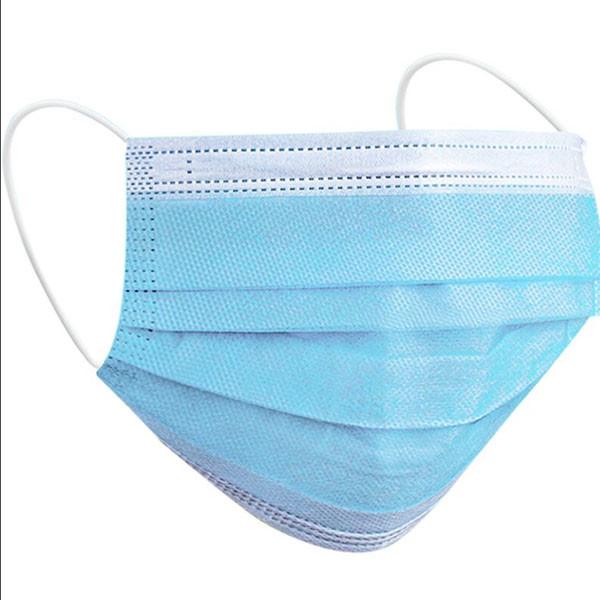 Personal Health Protective 3 Ply Non Woven Face Mask Earloop Anti Virus Anti Pollution