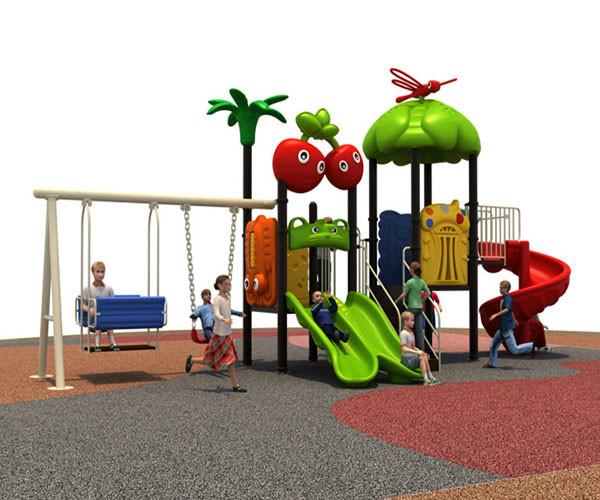 ODM Kids Plastic Playground Equipment , Daycare Outdoor Playground Equipment