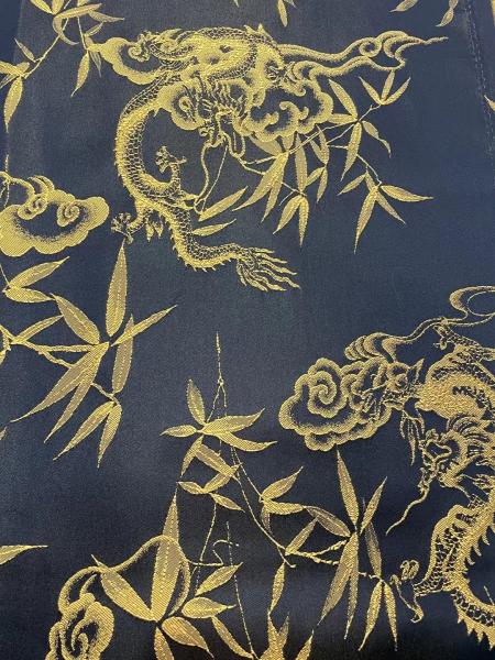 Eco Friendly Textured Viscose Jacquard Bird Flower Jacquard Fabric Breathable For Dress