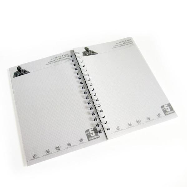 Impression faite sur commande personnalisée de bloc-notes de carnet d'obligatoire en spirale de YO pour des affaires