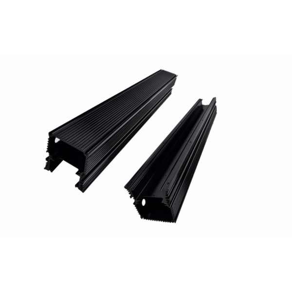 Oxidized 6061 / 6063 Extruded Aluminum Housing Customized Shape / Led Enclosure