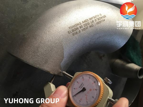 ASTM A403 WP347H 90 Degree Elbow Stainless Steel Buttweld Fitting ASME B16.9