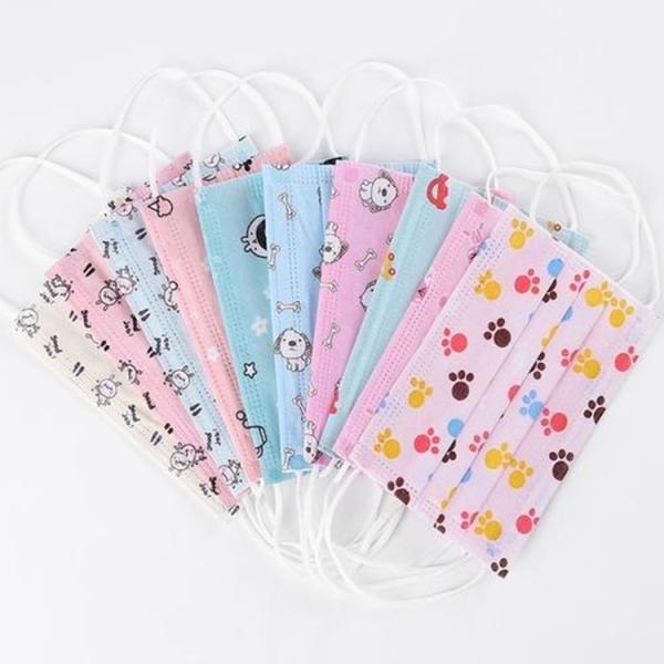 Children Disposable Mouth Mask / Dust Proof Personal Protective Earloop Mask Dresses
