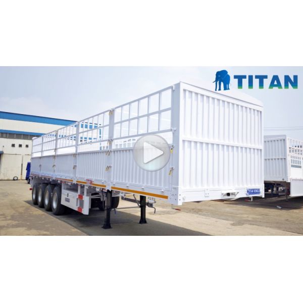 TITAN 4 Axle 80Ton Stake Cargo Semi Trailer | Stake Semi Trailer