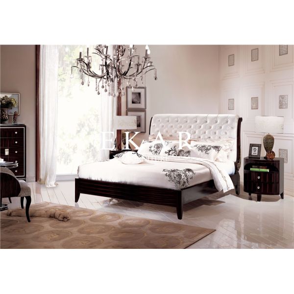 Teak wood craft bed furniture poster beds MKBN-KP2020M-903