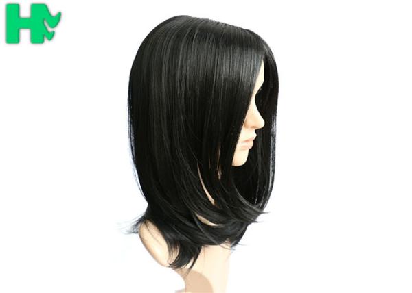 Synthetic Lace Front Wigs With Baby Hair , Long Back Straight Wigs