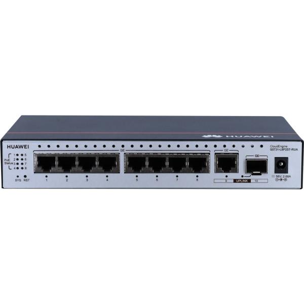 Commutateur Huawei S5731-L8P2ST-RUA : 8 ports Gigabit avec PoE+, gestion intelligente et solution LAN fiable