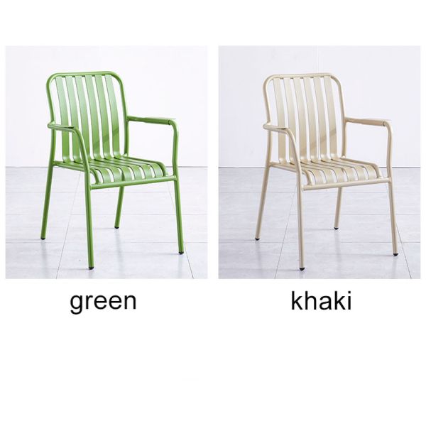 Aluminum Metal Patio Terrace Balcony Leisure Chair and Table Set Outdoor Armchairs