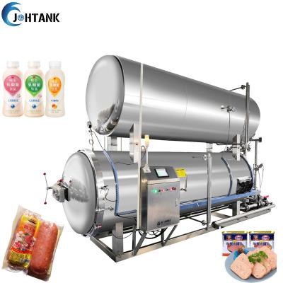Máquina dupla da autoclave da retorta da imersão da água do esterilizador da camada para o alimento do pacote do vácuo