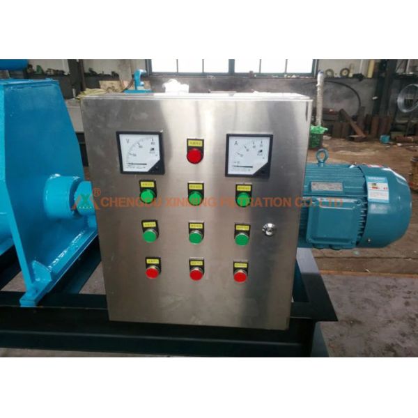 Blue Solid Liquid Separation Equipment For Cow Manure Sewage , 1 Year Warranty