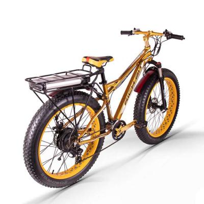 bateria de lítio gorda 17Ah do estilo do portador da parte traseira do pneu 1000w da bicicleta da montanha e do hardtail