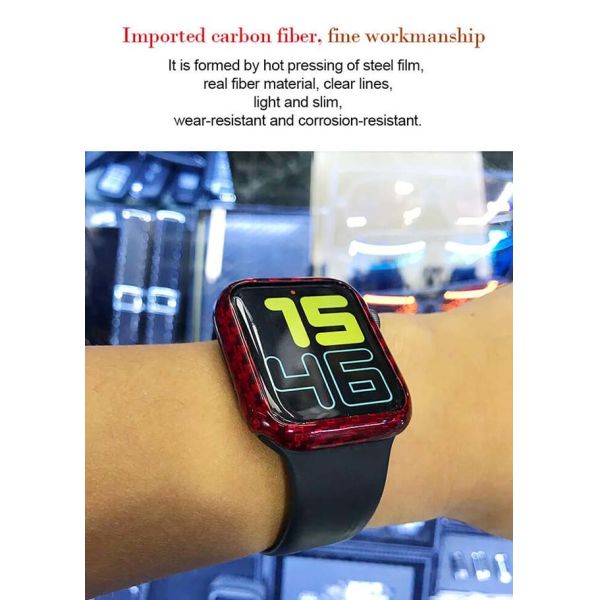 Ультра тонкий случай дозора волокна 44mm 40mm Яблоко углерода