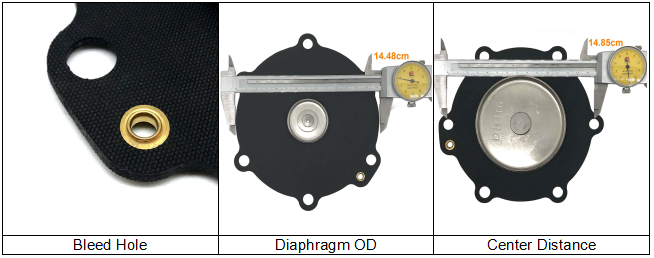 VNP/VEM216 VNP/VEM416 VNP/VEM616 VNP/VEM716 Valve Diaphragm Мекеир ДБ116 и ДБ16 Комплекты по ремонту диафрагмы для импульсных клапанов 2