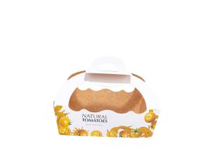 Cor de Cherry Tomatoes Fruit Packaging Boxes CMYK para o supermercado