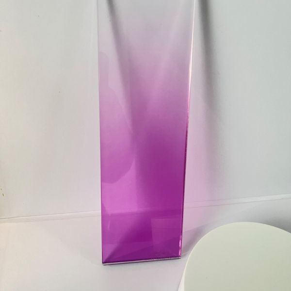 White Purple Gradient Glass Laminated Stained Fused Art Glass