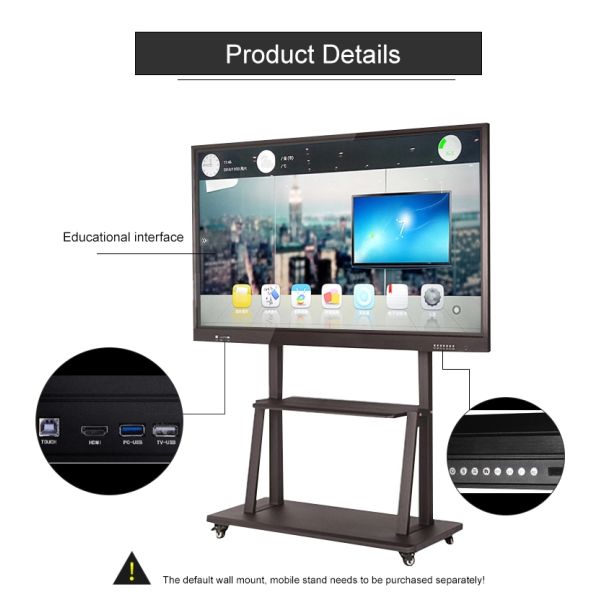 86 Inch LCD Interactive Touch Screen Smart Digital All In One LED Interactive Touch Screen