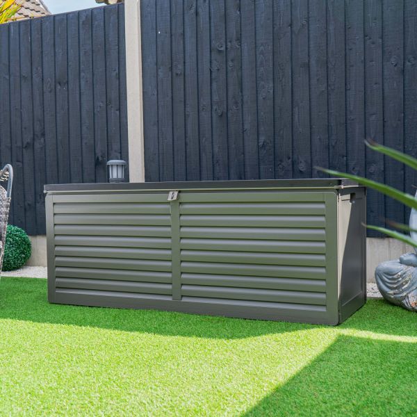Polypropylene Outdoor Garden Storage Box for Poolside Patio AJUNION 390L 103 Gallons